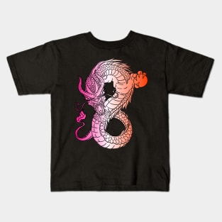 Japanese Dragon Vintage Demon Retro 103 Kids T-Shirt